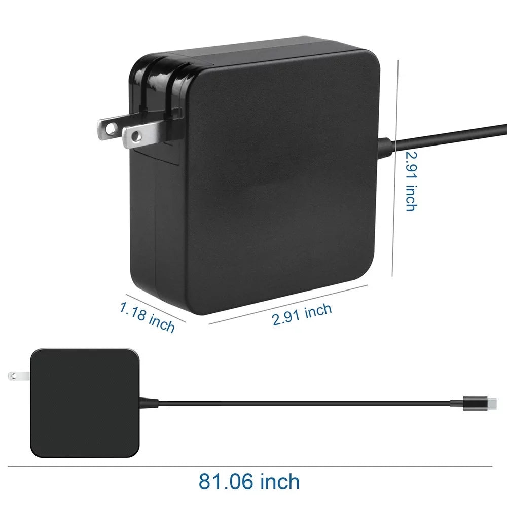 Type-C 65W T470s Aprelco Lenovo T470 Compatible T570 Power USB with P51s x270 Charger Adapter AC