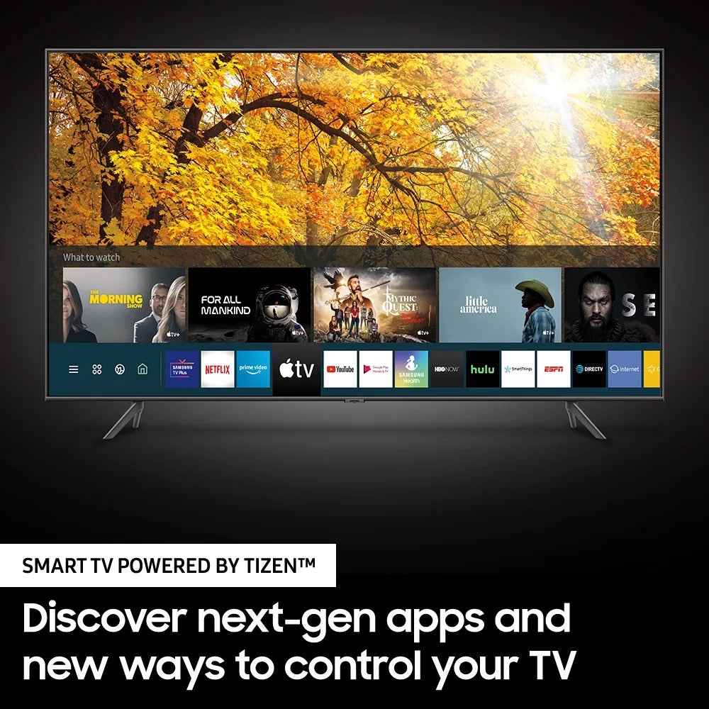 Tizen SAMSUNG UN43TU7000 LED 43" HDR 4K UHD (Refurbished) Class Smart TV Restored Crystal