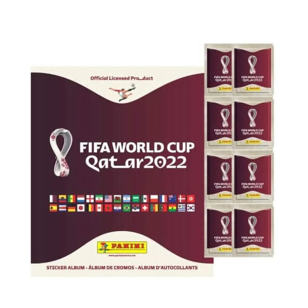 Packs Inside Version) Mega Cup + 2022 Album 10 World Panini The Stickers (Album Starter Sticker 50 Total) Stickers (US Pack 8 - + FIFA Stickers