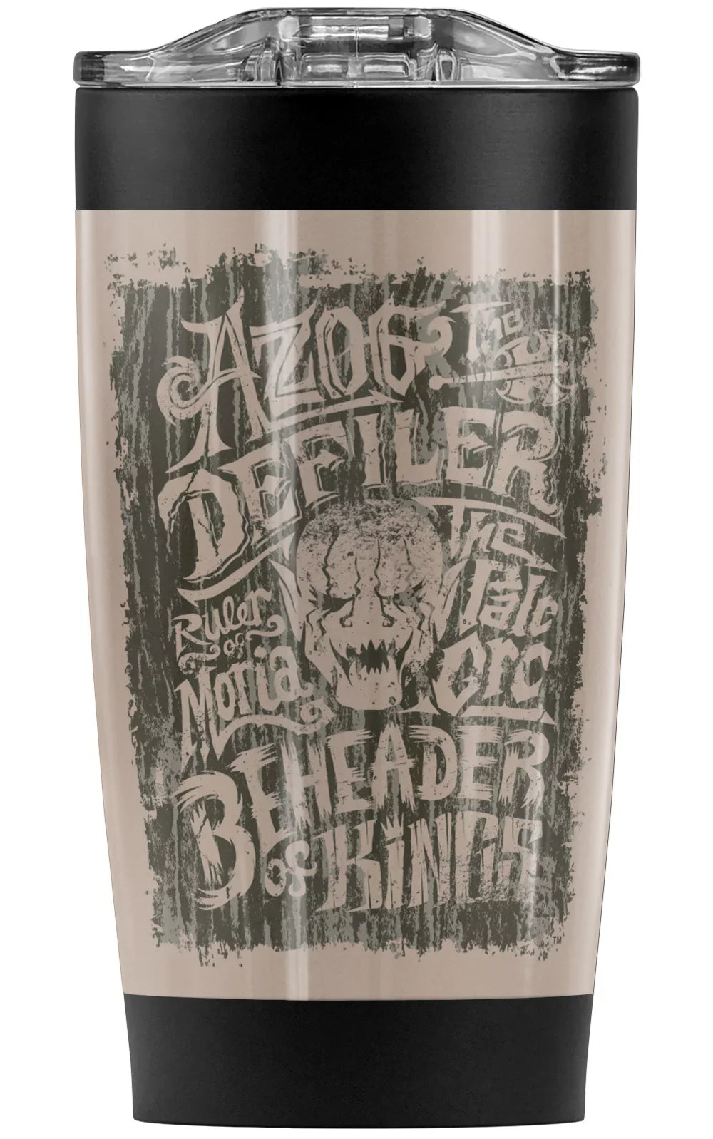 with Double Orc Beverages Sliding & Lid and Mug/Cup, oz Insulated Stainless Travel Coffee Leakproof Cold Great Tumbler Drinks The Hot The for Steel Vacuum 20 Wall | Hobbit/Azog