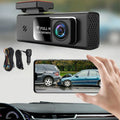 Hours for Built-in G-Sensor, Control App Loop WDR, Vision, Cam Cam Full Wi-Fi and & Rear Powerful Cars 1080P Smart Recording, Car, 24 Dash Night HD Built-in Front Clearance, Dash Monitor, Parking
