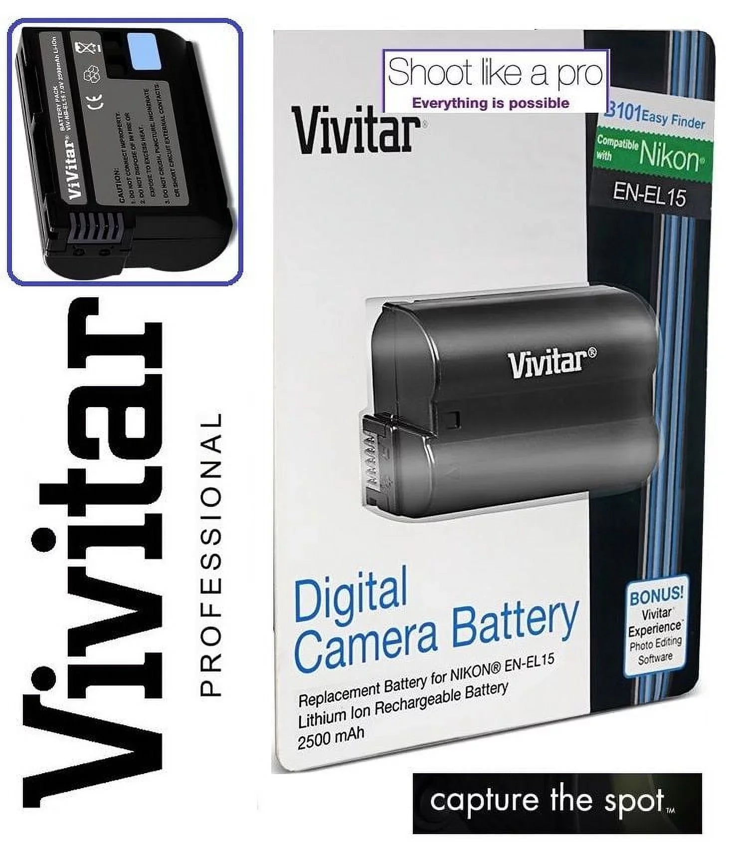 Super With Capacity for D7500 Rapid EN-EL15 Nikon D500 Charger Battery