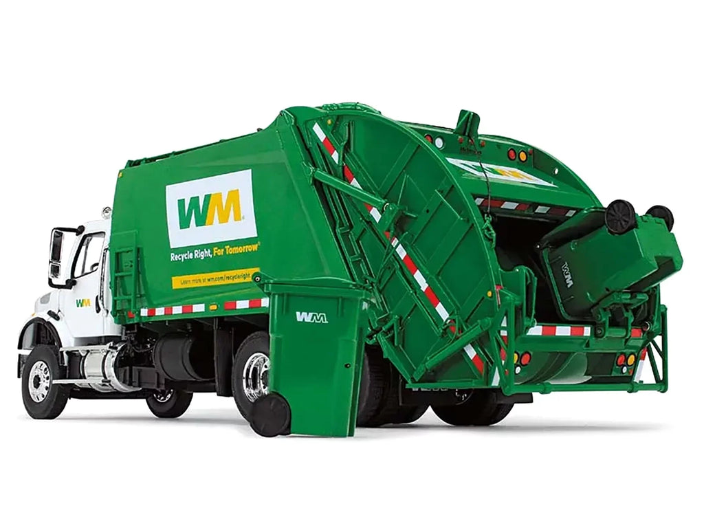 Diecast "Waste Truck with First Model Garbage with Rear Freightliner Gear Management" 1/34 McNeilus M-2 Loader Garbage by Bins