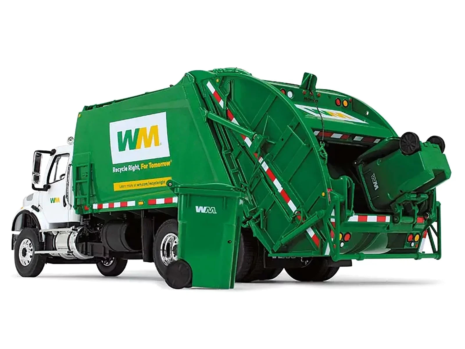 Diecast "Waste Truck with First Model Garbage with Rear Freightliner Gear Management" 1/34 McNeilus M-2 Loader Garbage by Bins