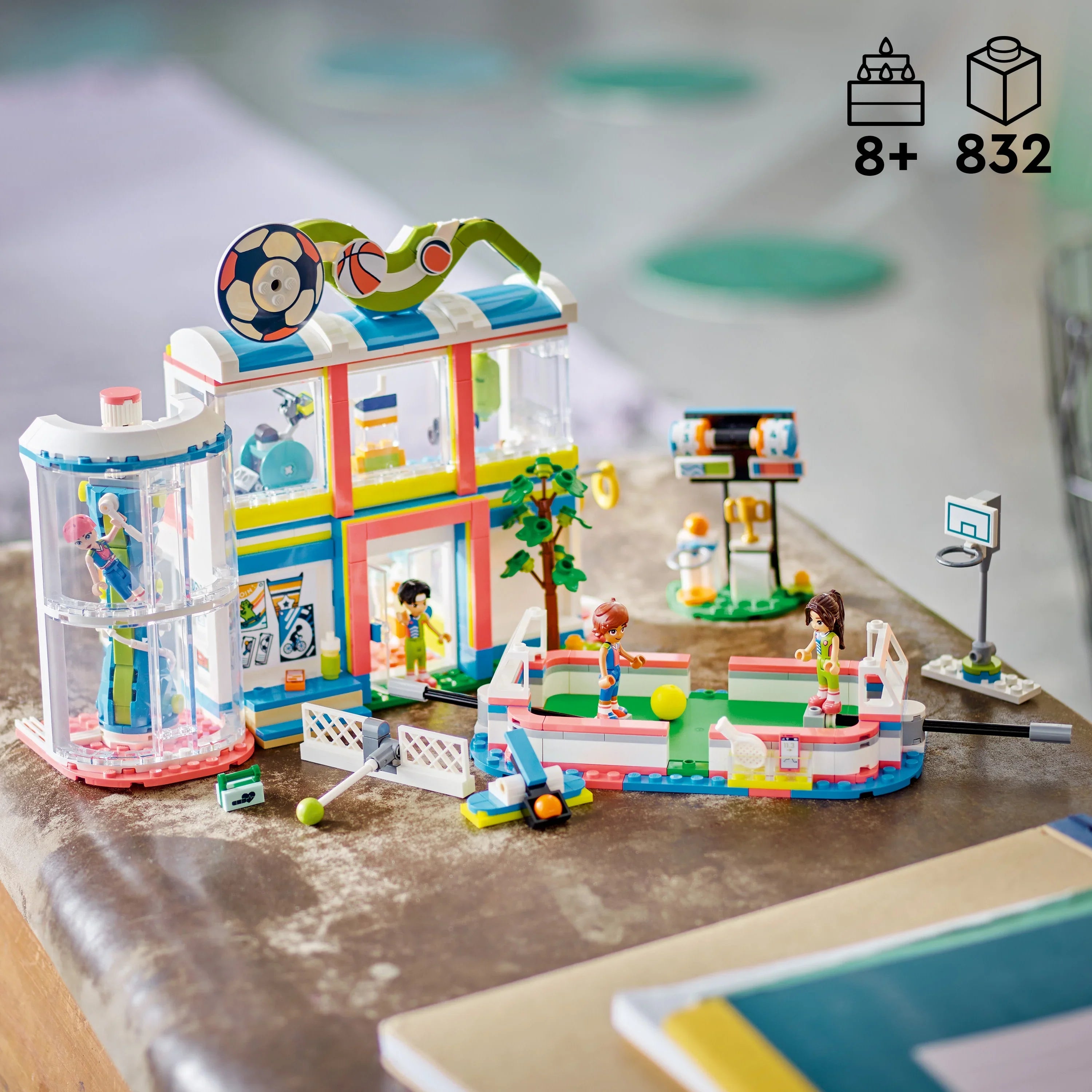 and and Gift Games, Football, and Girls A 41744 Set Friends Sports Fun Sports Play Boys LEGO for and Building up, Includes Who Love Pretend Center for Toy Basketball 8 Tennis Kids Ages