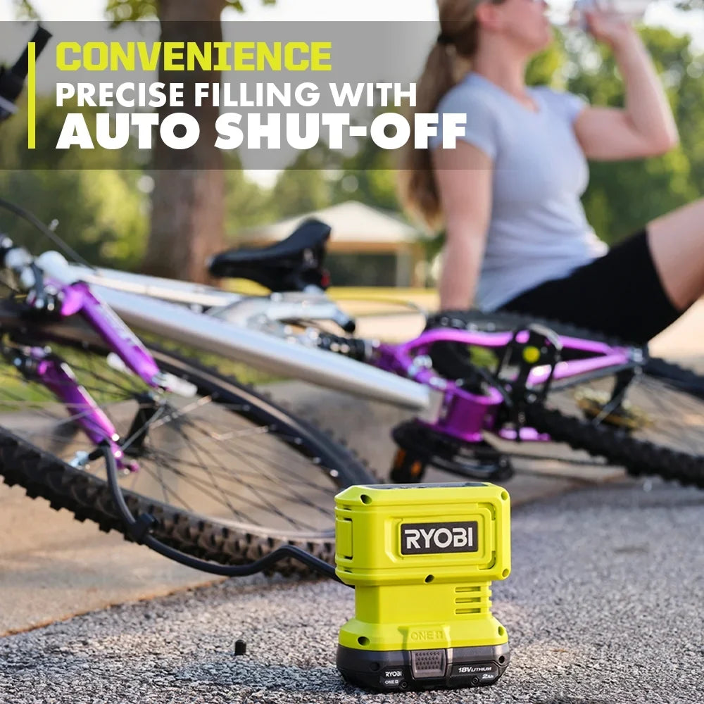 (Tool Digital Inflator High Only) Pressure 18V Ryobi One+