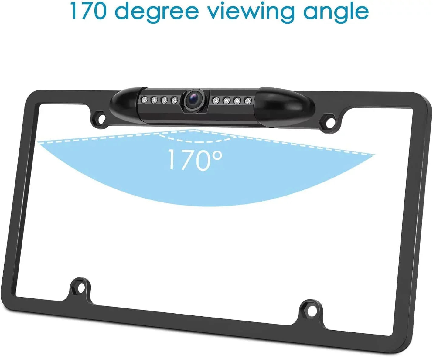ILXW650 License ALPINE for Black Camera Plate Rearview Frame Backup ILX-W650