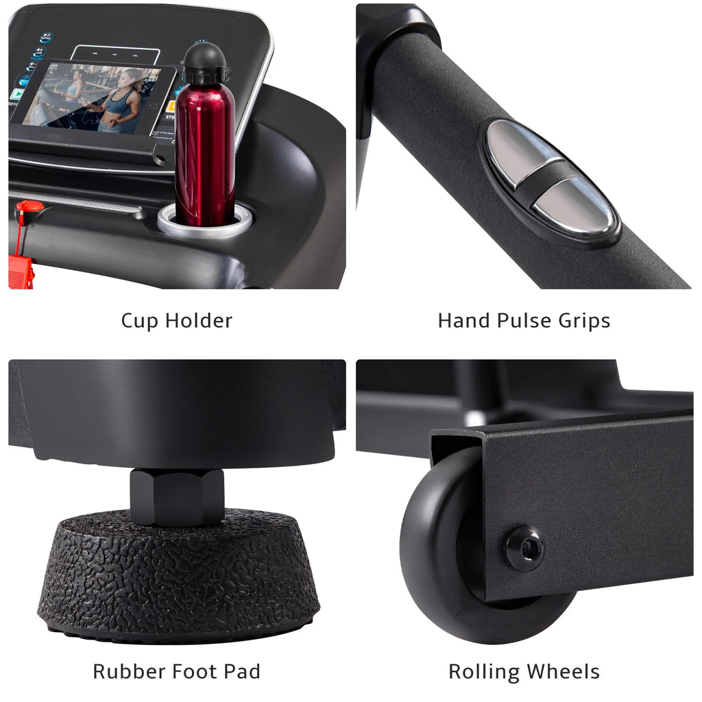 Electric Motorized with for 10 aixvx Speakers, Max. Home and Treadmill Incline MPH Audio Gym