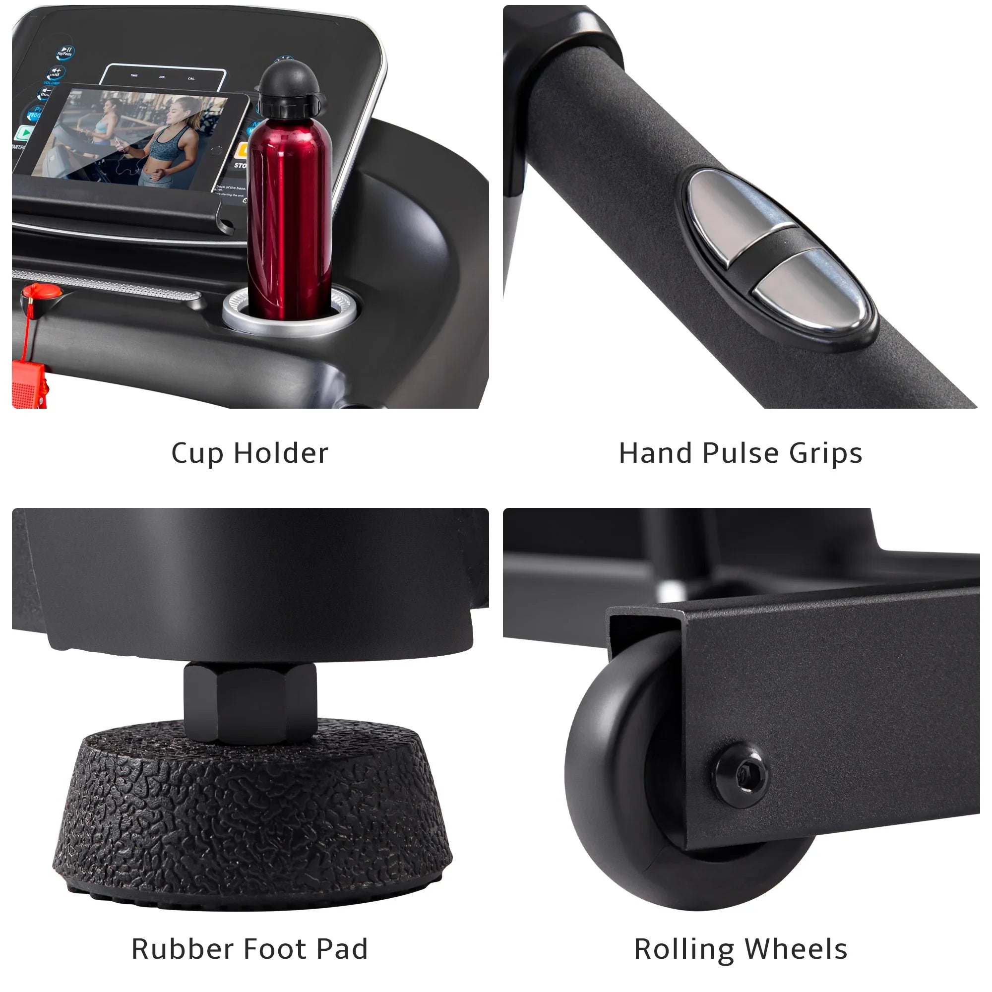 Electric Motorized with for 10 aixvx Speakers, Max. Home and Treadmill Incline MPH Audio Gym