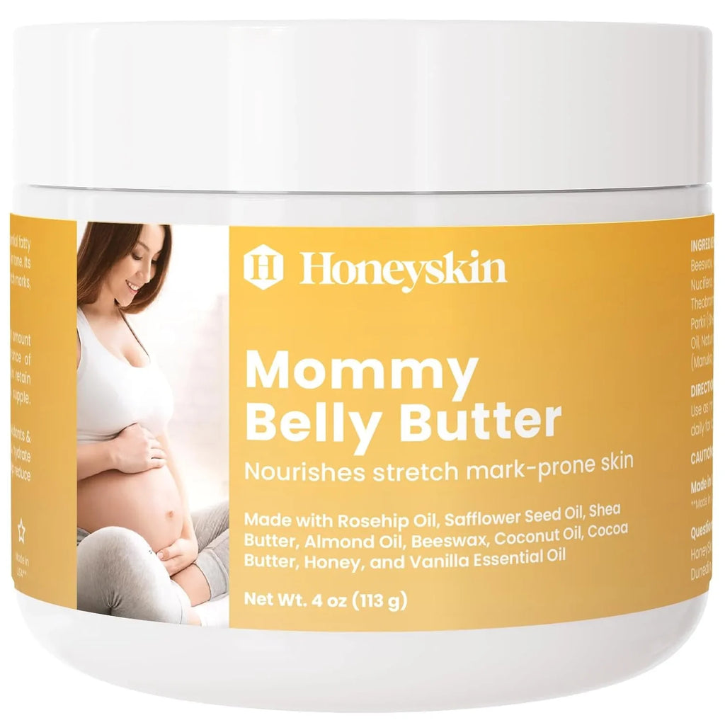 Belly for Stretch Marks and Honeyskin Mommy Butter Firming(4oz) Tightening Skin Nourishing -