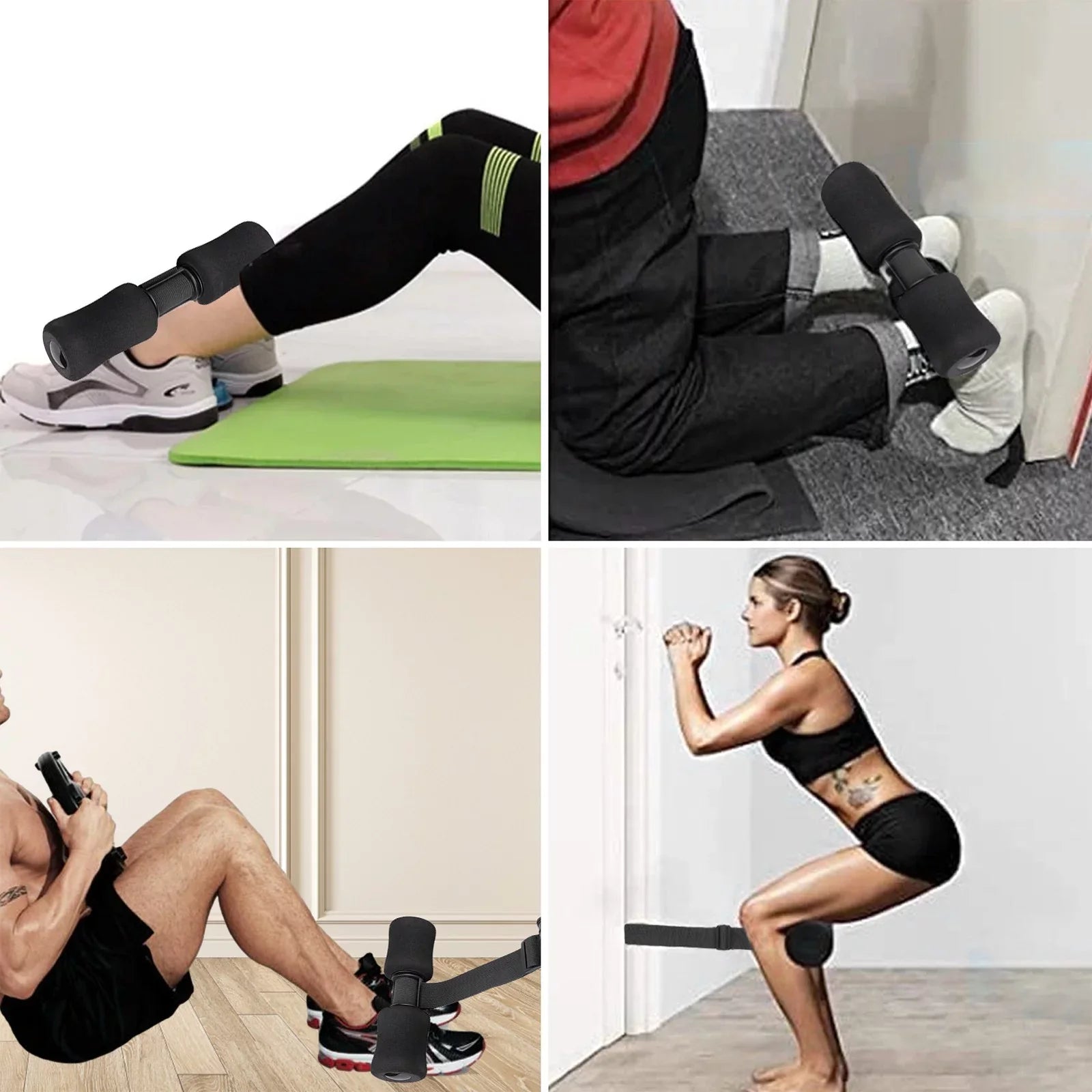 '- Home for Home Curl Workout Fitness Bar Hamstring Travel Padded With Nordic