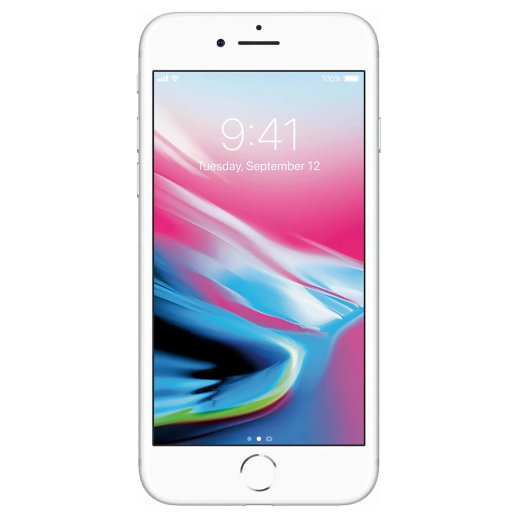 iPhone Silver - 8 (Refurbished) LTE Restored 256GB, Apple Unlocked