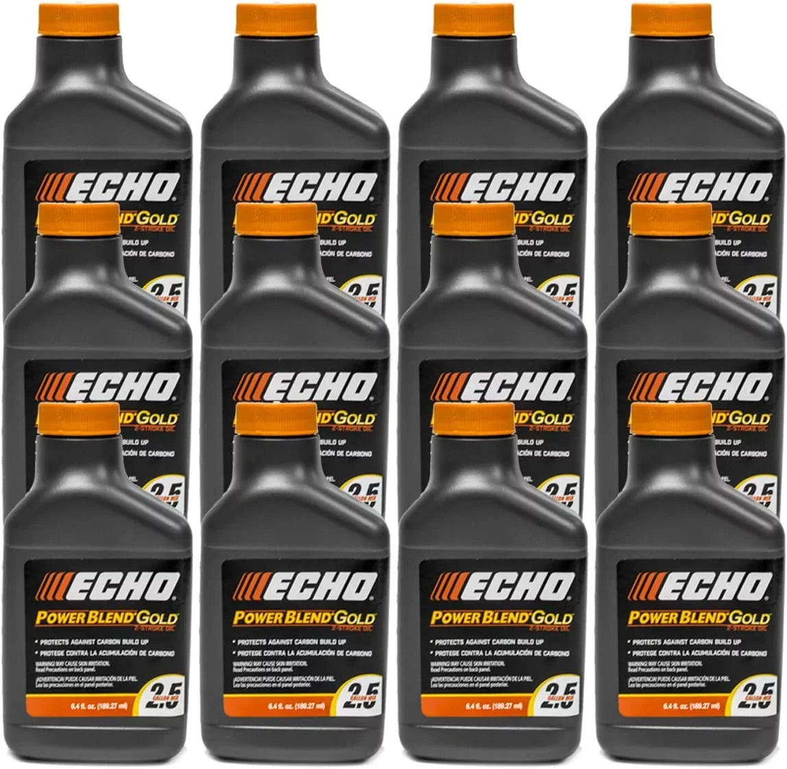 for of Engine Pack 2-Stroke Gallons oz Mix PowerBlend 50:1 6450025S-12PK Oil 2.5 Gold 6.4 12 Bottle Echo