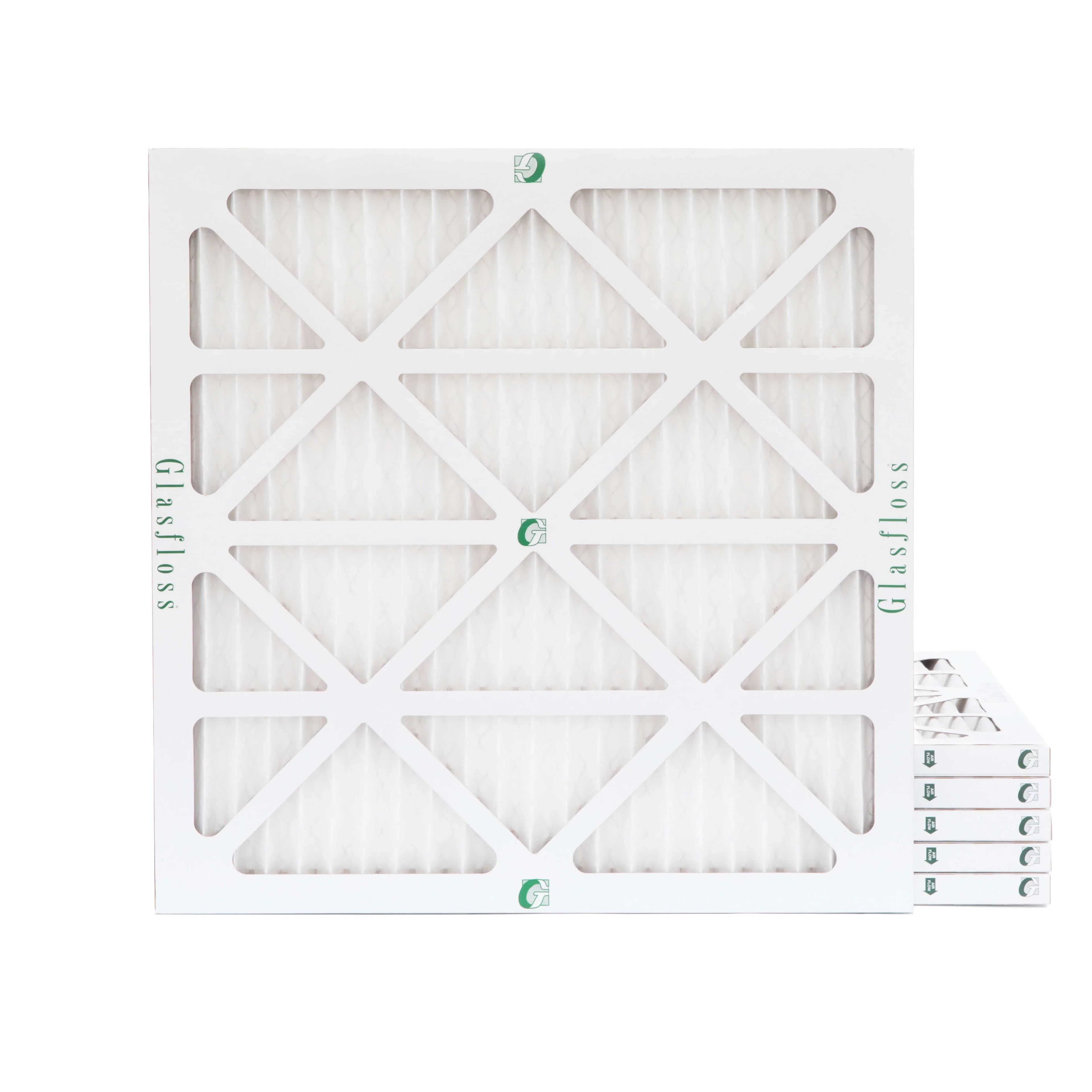 6 7/8 MERV 24x24x1 23-3/8 Filters 23-3/8 Glasfloss. Pleated by of x Pack Size: x Air 10 Actual