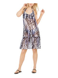 Cover-Up Leopard-Print Ruffle