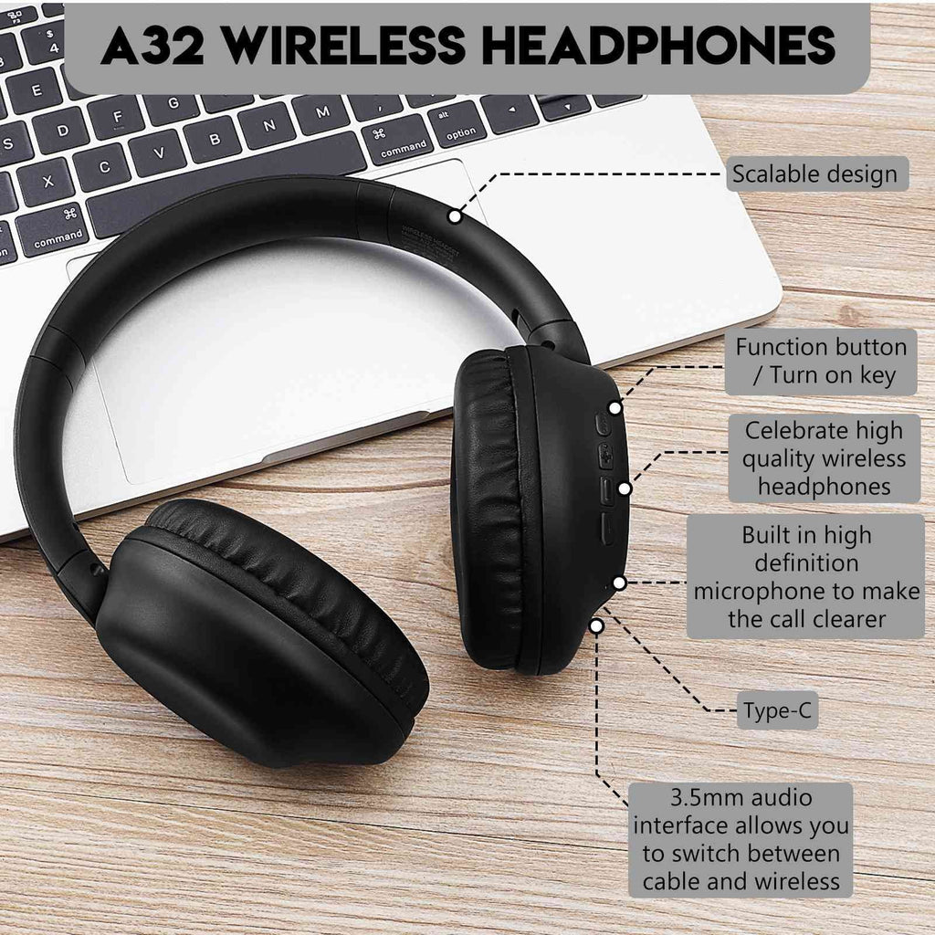 Wireless 955 Overhead II Bluetooth Comfort ¨C Noise-Cancelling, UrbanX HTC with For 12s Perfect Desire Headphones Black