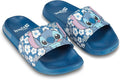 Stitch Slip-On Stitch Ladies Disney Printed Blue for Lilo 8 Slides, - Sandals and Women