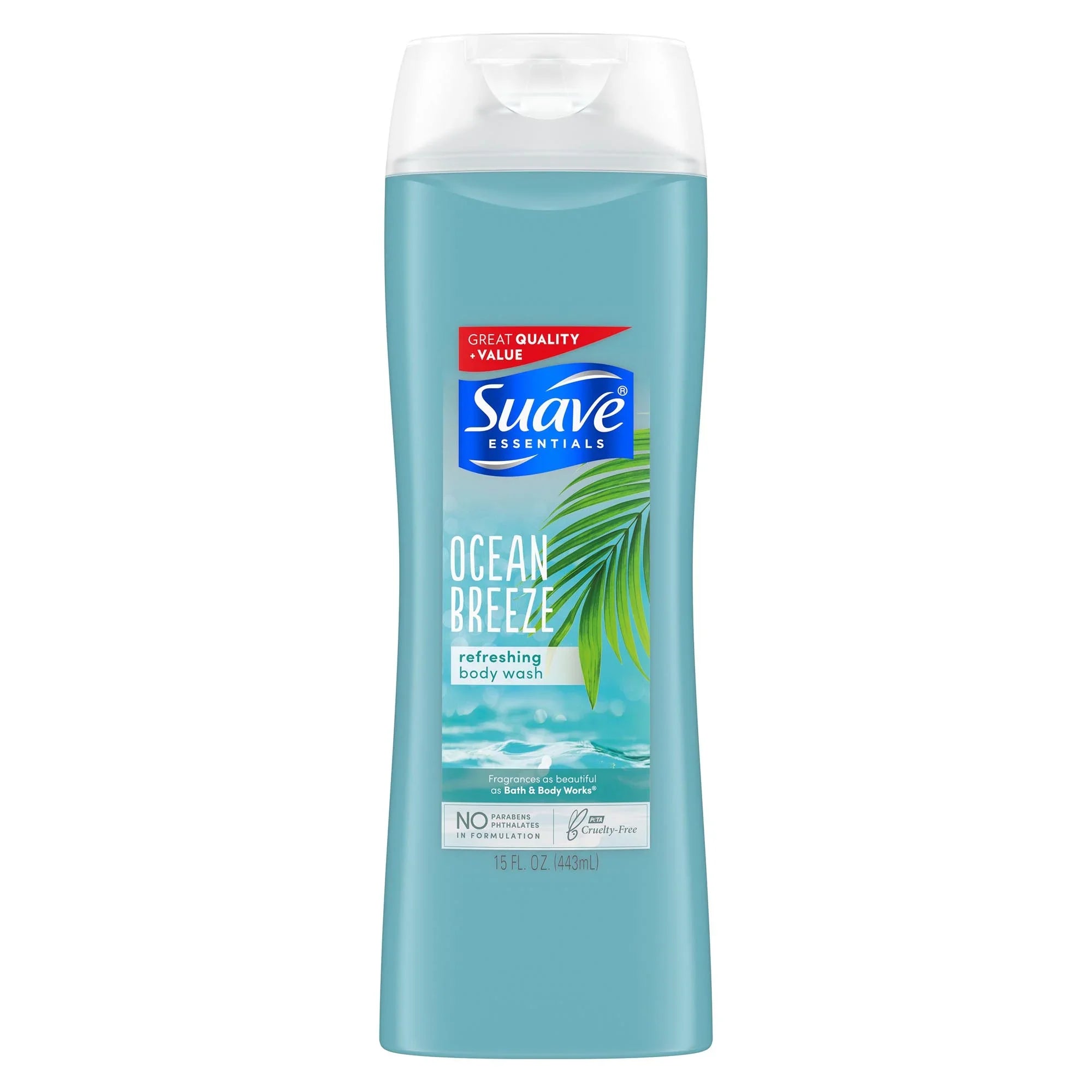 Hydrated, For Pack of Suave Sea 15 Ocean Extract Wash Body and with Vitamin E Essentials Smooth 6 Breeze Skin oz, Algae