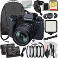 More Advanced FUJIFILM - Batteries (Black) X-T5 Bundle) 2x 128GB Card, Memory & with Extreme Bundle Much Replacement Includes: Lens 18-55mm (35pc Ultimaxx