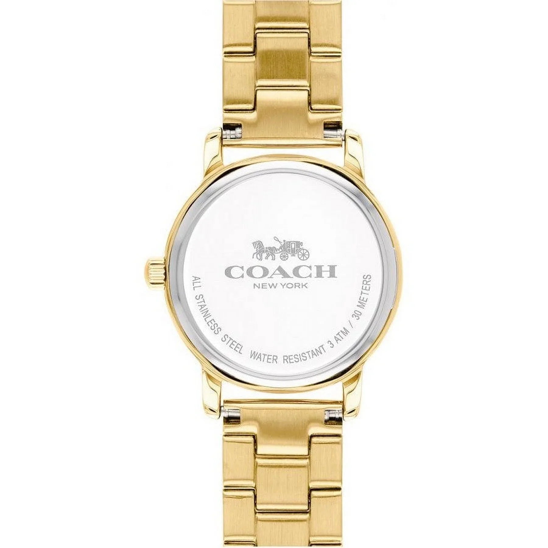 Gold-tone Coach Yellow Ladies Watch Dial Grand 14502976 Gold