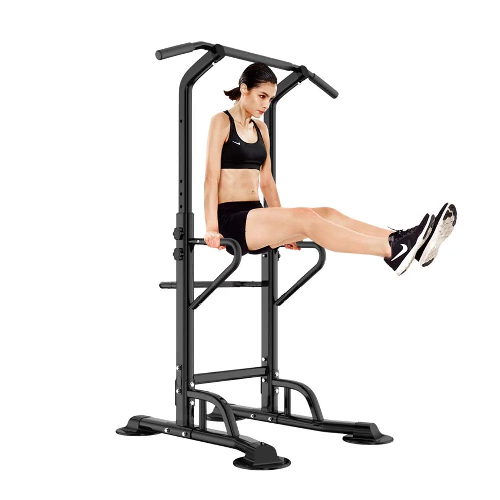with Black Power Training Tower Wellynap Height 36.2" Bar, - Equipment Strength Up Workout Adjustable Pull