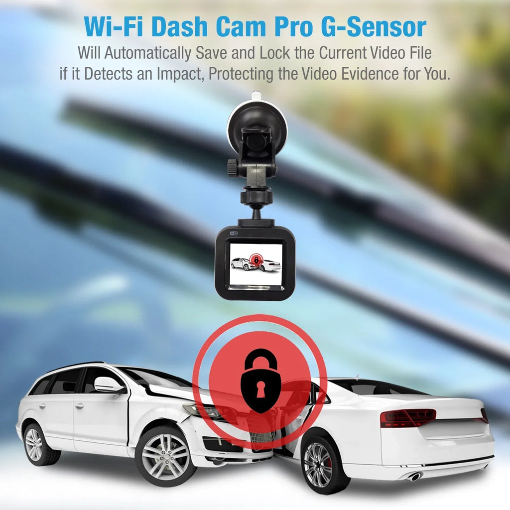 Car G-Sensor Full Loop Camera, and HD 1080p - PRO Endless Wide with Camera DashCam Angle Recording Wi-Fi,