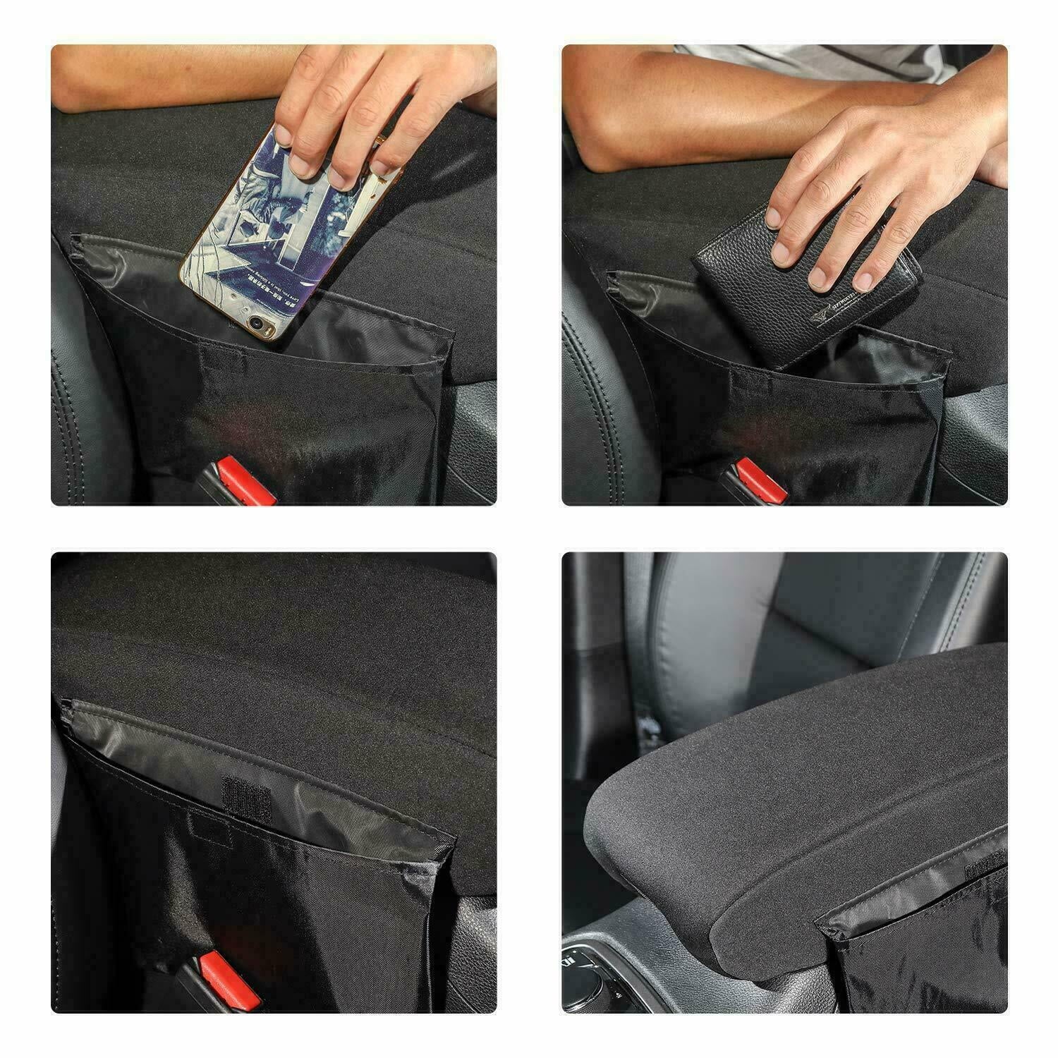Armrest Cover Teledu Protector Cover Black Pad + Console