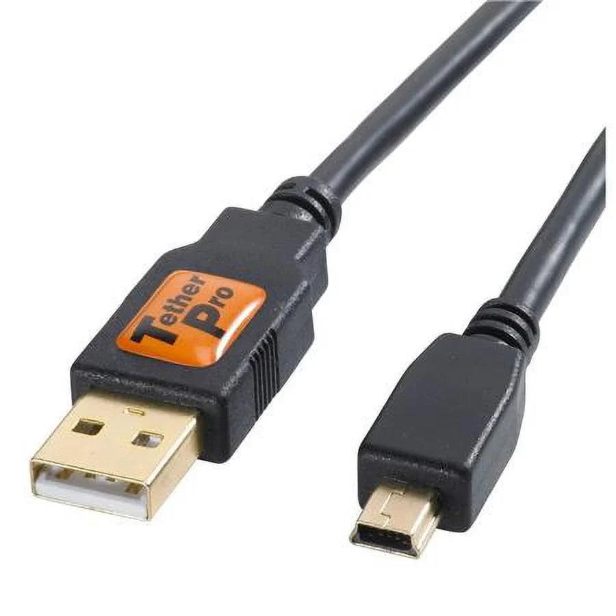 to USB - Cable Male Pro A - Mini-B Pin Plated Gold 2.0 15 5 Feet