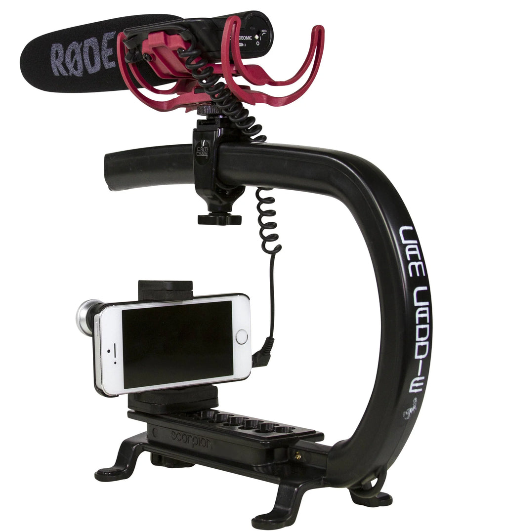 Scorpion Camera Handle Shoe Accessory Original Bonus Caddie with Stabilizer Cam