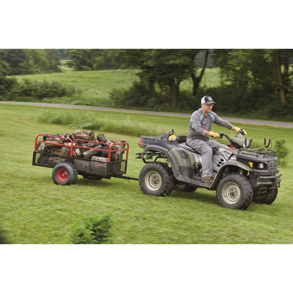 Gear with Wheels, ATV Carrier Duty Guide Trailer, Cargo Utility Carts Heavy