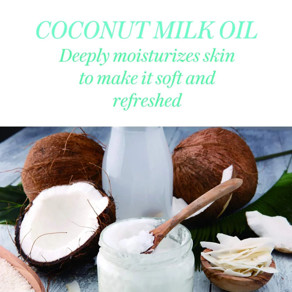 33.8oz Body Wash, Luseta Dry Gentle Skin Soap-Free for Milk Coconut