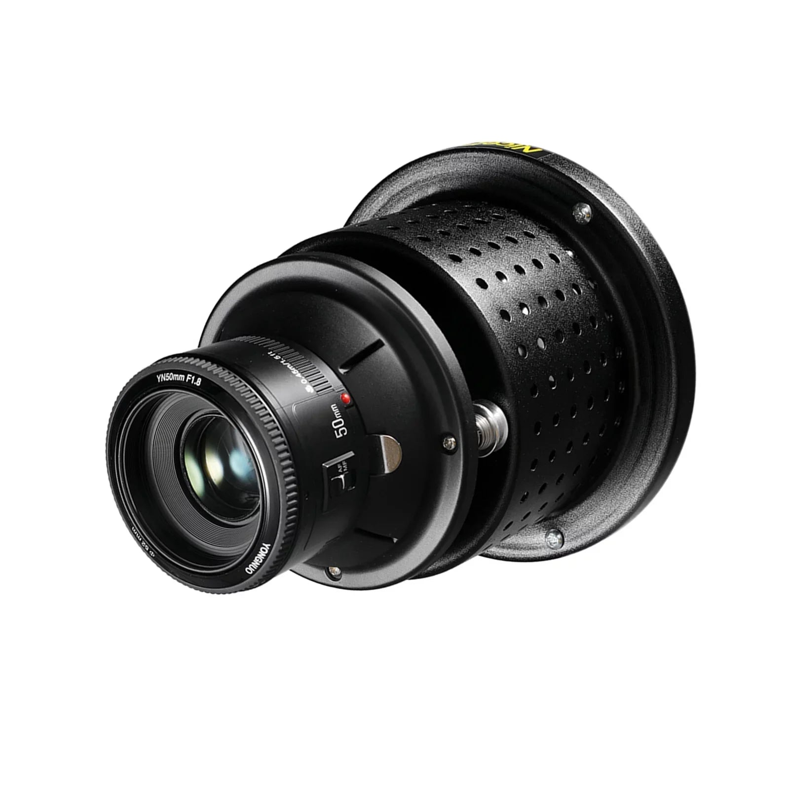 Mount Flash YN50mm F1.8 Art Styling Photographic Bowens Equipment Video Accessories Conical Concentrator Snoot with YONGNUO Lens SN-29 NiceFoto Snoot