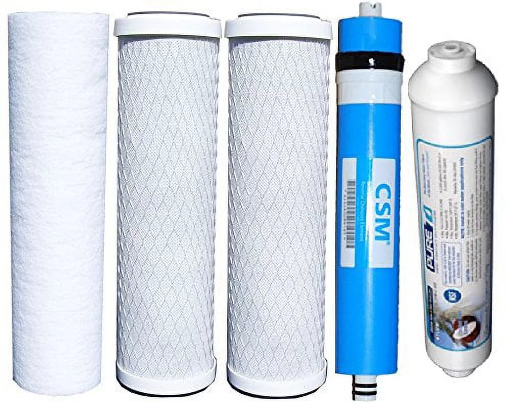 Set pcs Replacement 5 Membrane w/ Filter GPD Reverse 50 Osmosis CSM