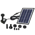 Pond Aerobic 2W Pool Pond for Pond Outdoor Garden 1 Floating Set Fountain Gongxipen Water Fish Solar (Black) Landscape Miniature Pool Garden Fountain Fountain Fountain