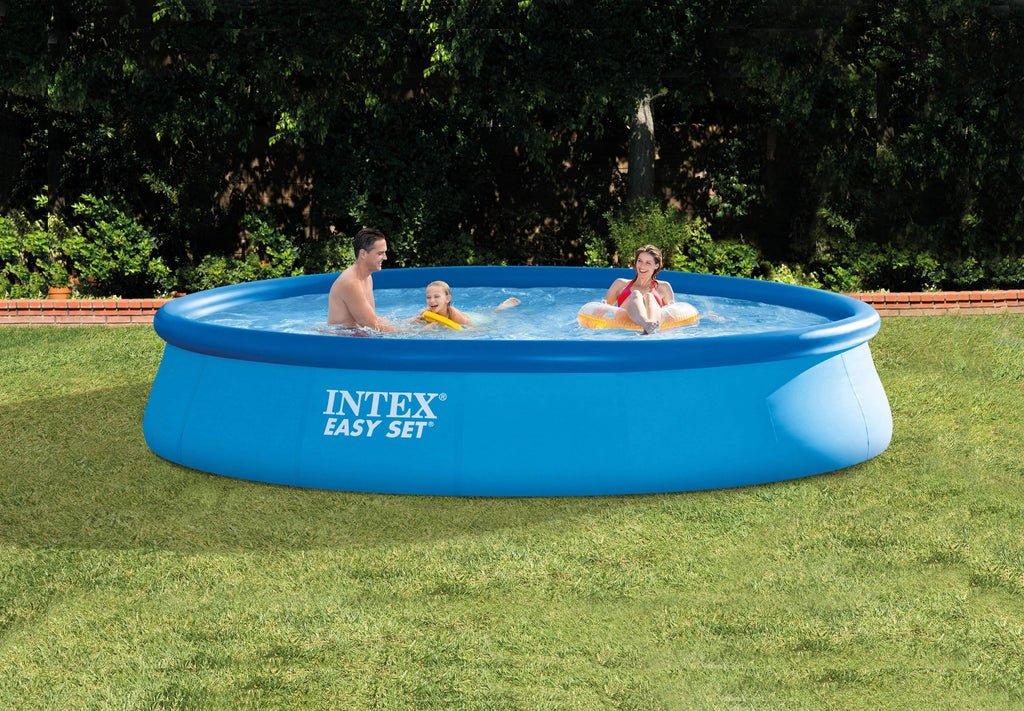 Intex Easy Set 13' Pool Inflatable Outdoor Cover with & Filter x 32" Pump