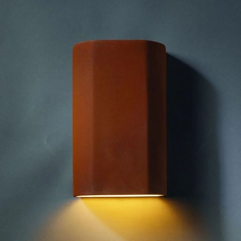 Design Justice Cer-5500 Light 9.25" Rated Sconce 1 Cylinder Group Interior Wall For Ada