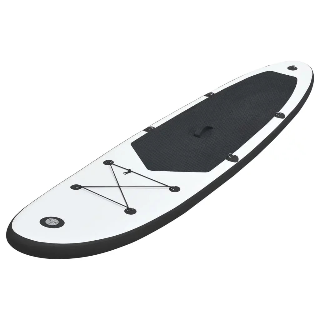 Inflatable and Stand Black up Set Board White Paddle Buyweek