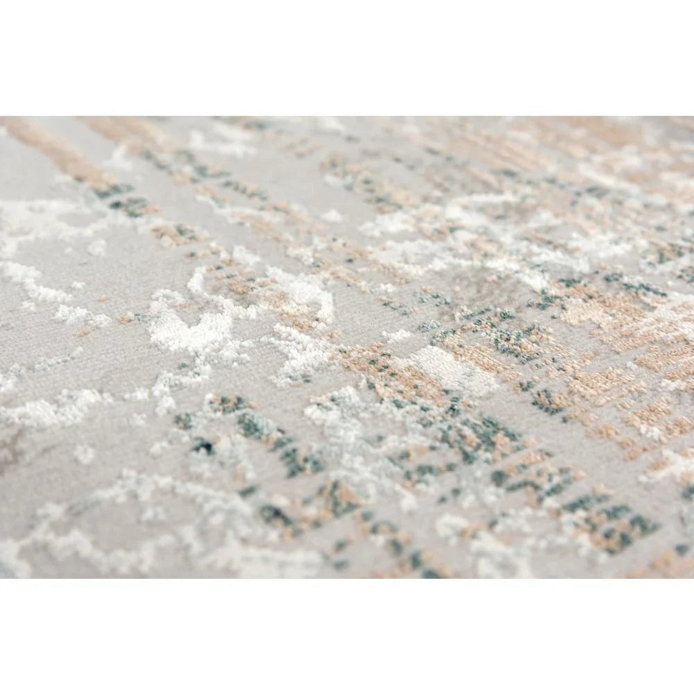 Decor Alora /Ivory Area 7'10"x9'10" Power-Loomed / Gray Glamour Gray / Ivory Rug