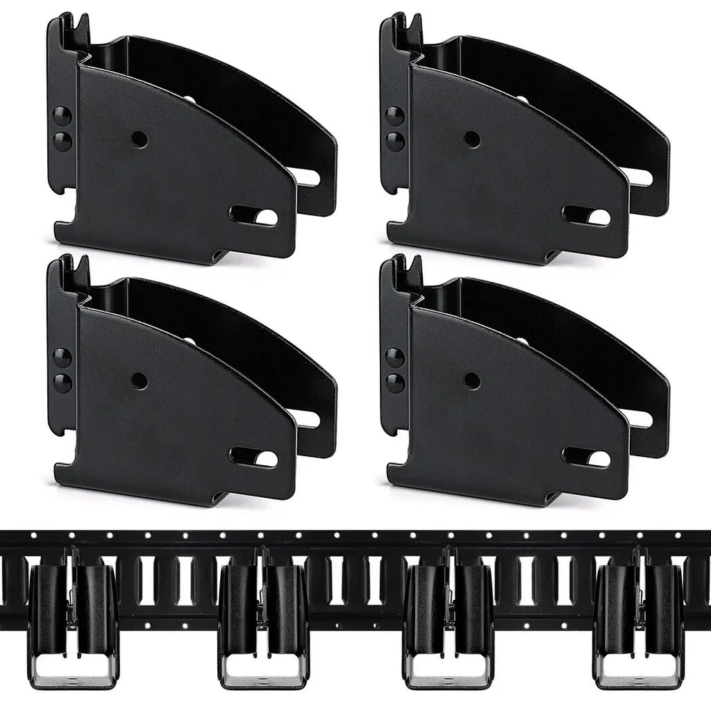 Vans Trailers, Lumber Track 4PCS Wood Cargo Cargo Track Accessories, for Brackets E Trucks, RVs, Beam E Fittings, Tie Down Wood Socket Storage Beam Brackets,
