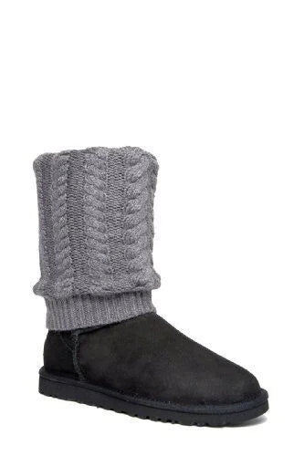 Boots UGG584 Detachable UGG Black/Gray Winter Tularosa (9) Women's Route 3178