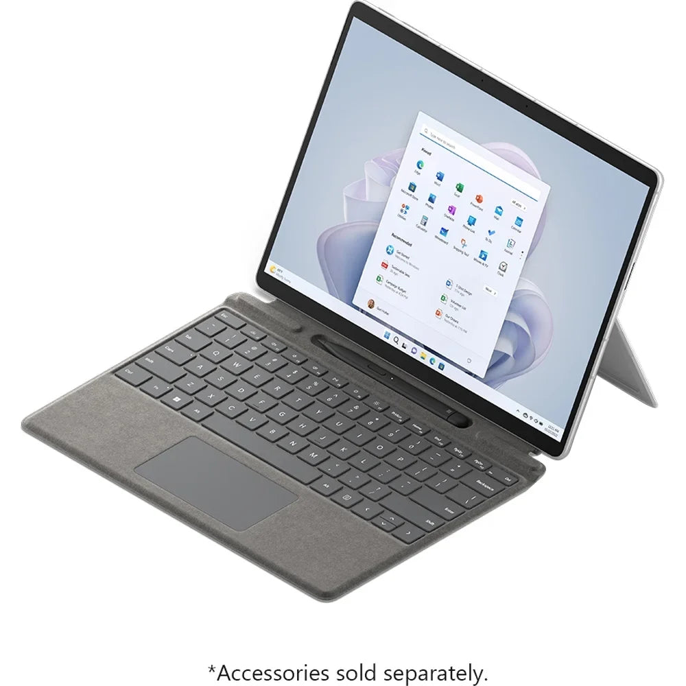 Multi-Tasking, (Open Surface Box) Processor 11, for Tablet/Laptop, and Pro RAM, 13" Connectivity, Microsoft Faster SQ3 Platinum 5G 8GB Windows Storage (2022), - 9 2-in-1 128GB Thin with Lightweight,