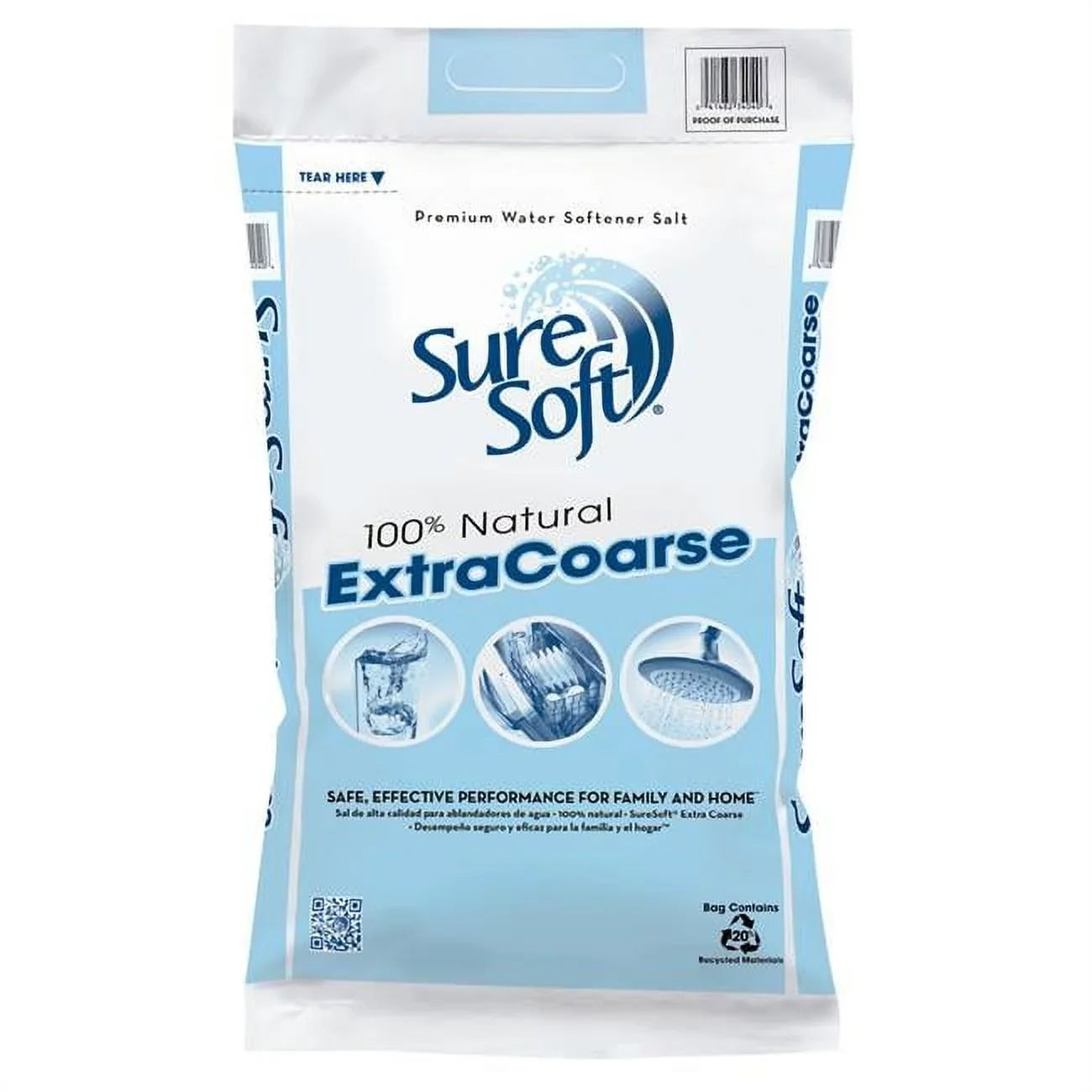 Solar Minerals lbs XCS Salt 50 with Softner Bag Suresoft White Water Blue Compass