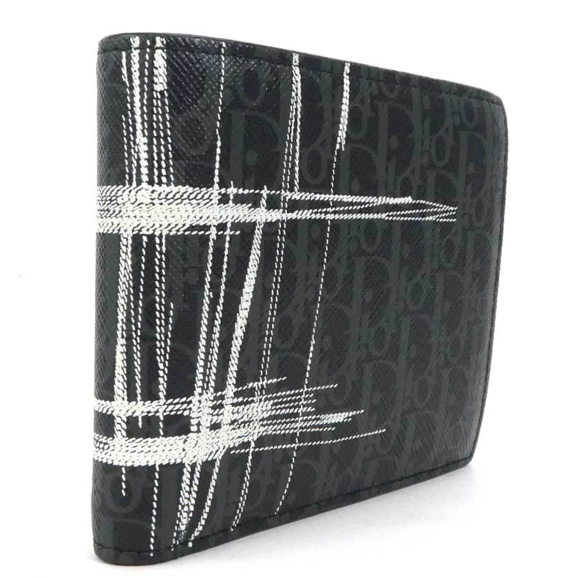 folio Pre-Owned wallet Homme leather Dior DIOR men black (Good) HOMME series