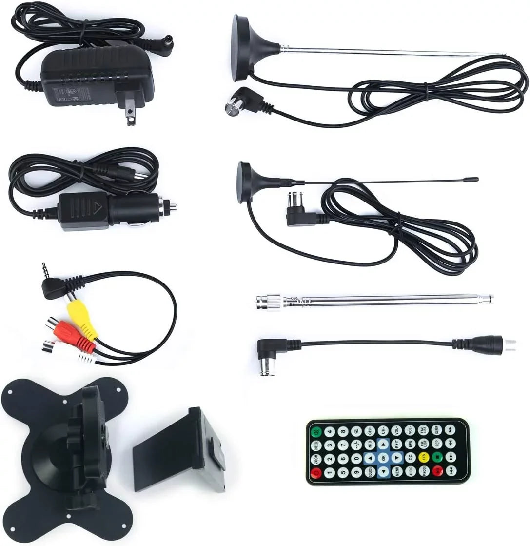 Control Stand Kids For Small Portable Battery Monitor Wireless Tyler Travel In Capability Built Powered Input, USB, Car Remote AC/DC, TV LCD Rechargeable HD-TV, 7" HDMI (Refurbished)