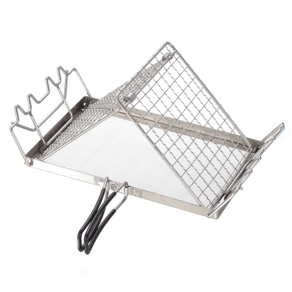 Toaster - Backpacking, and Bread Rack for Folding Camp Steel Stove Camping, Stainless Toaster Ideal Picnics
