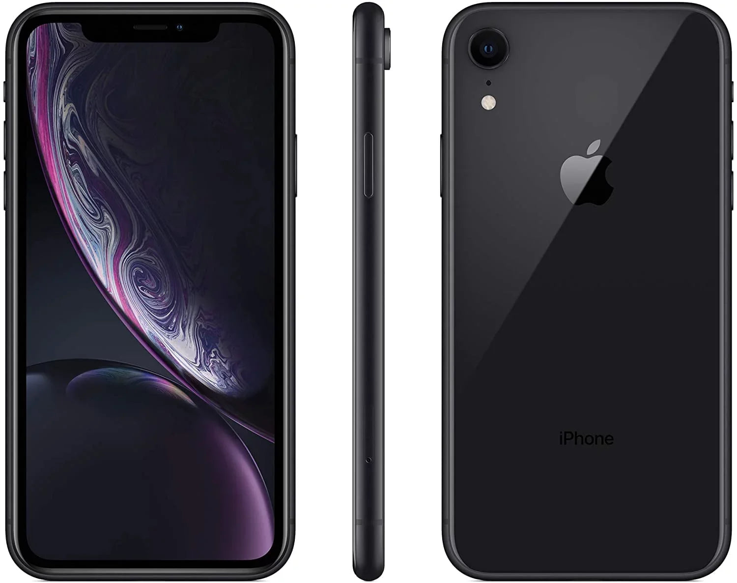 Box Gift (Fully 64GB A1984 XR (Refurbished) Unlocked) w/ iPhone Apple Restored Black