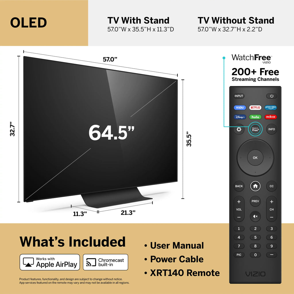 SmartCast Smart 4K 65" TV HDR Class OLED65-H1 OLED VIZIO