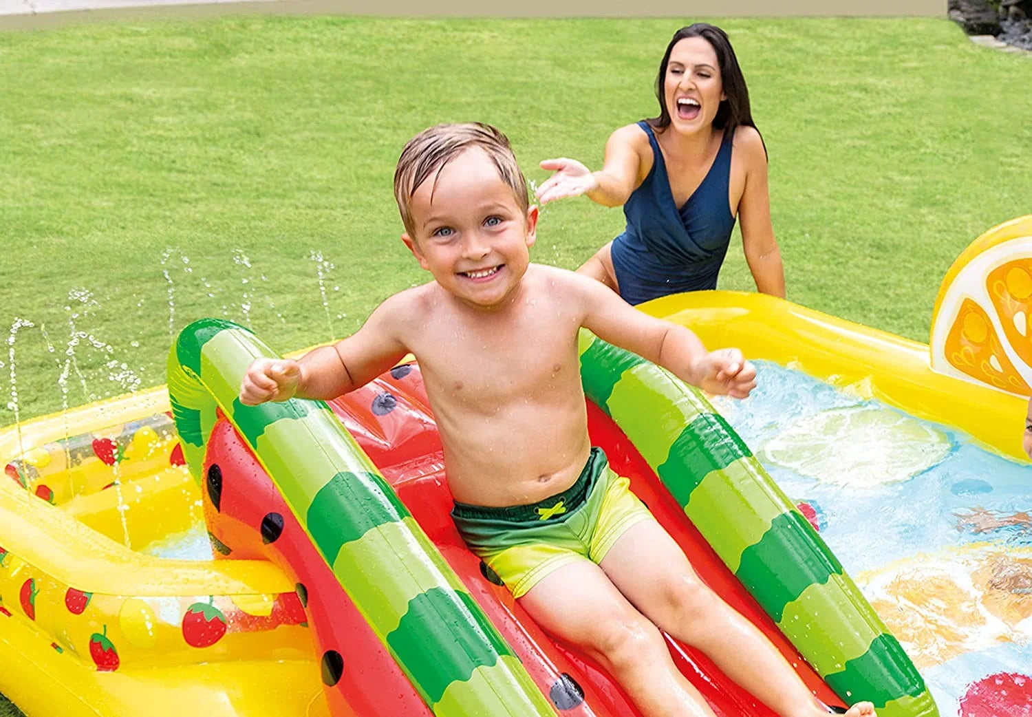 Multicolor for Center, Inflatable Ages Fruity Play 2+,