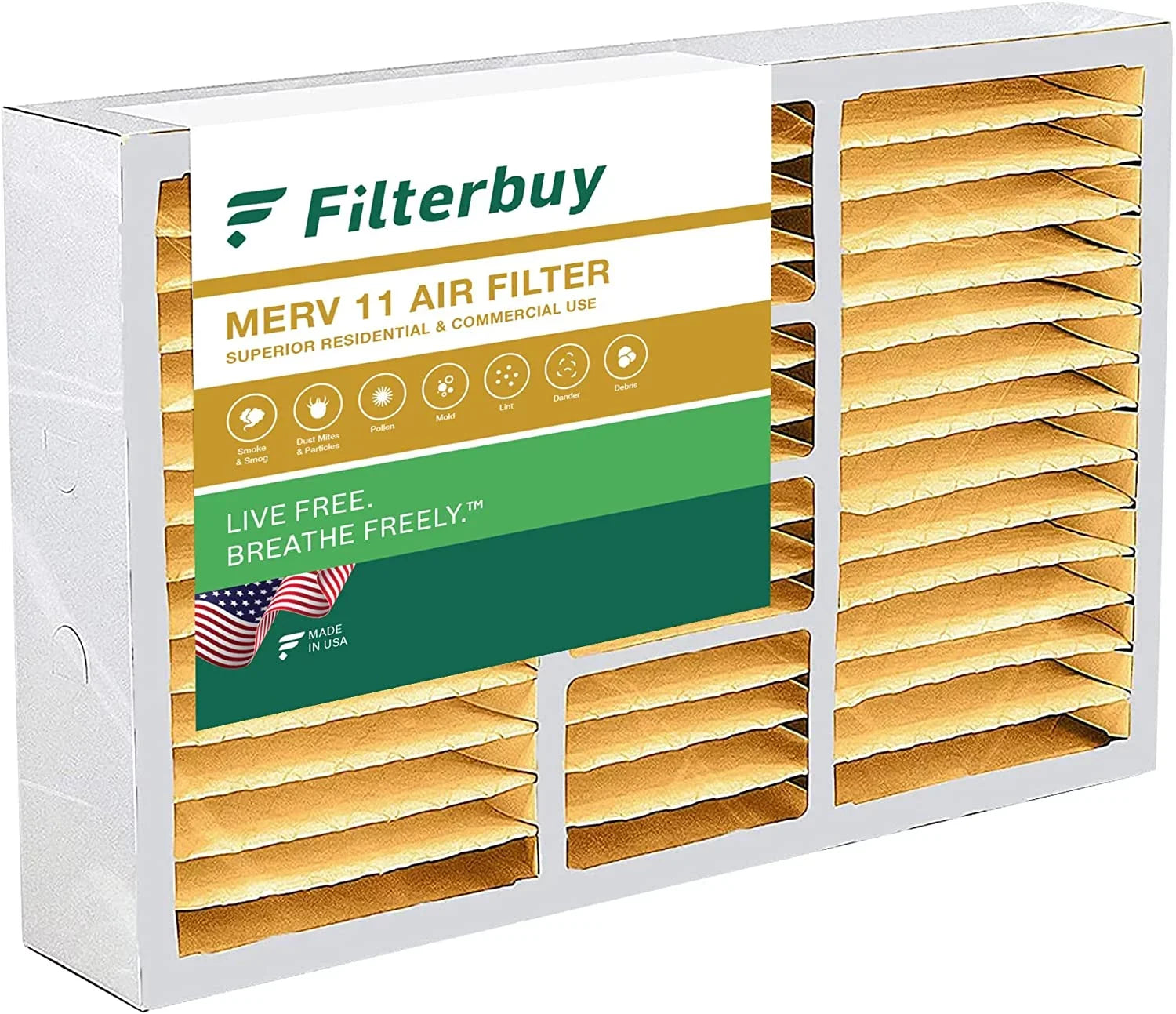 Filters Air for Furnace 17x26x4 x6664 AC 11 Pleated MERV Lennox HVAC Filterbuy (1-Pack)