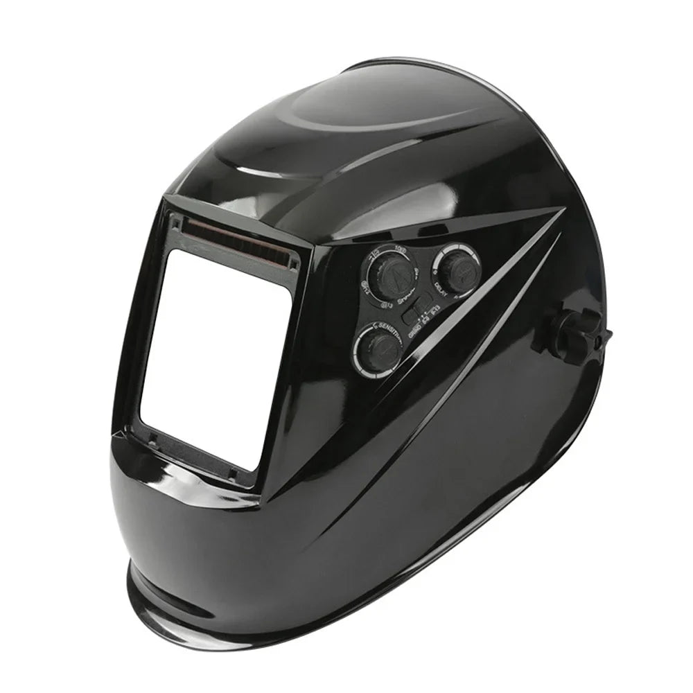Color Facemask Grinding Resistant Temperature Large Welding Automatic Cutting Dimming View Solar True 130â?High for Welding Auto Charging Facemask Welding Yabuy Arc Darkening